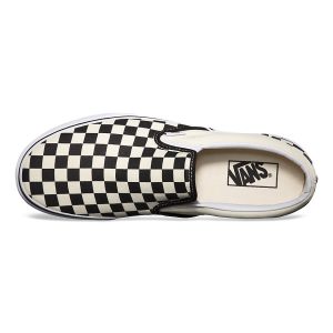 Vans Bayan Kaykay Ayakkabısı Checkerboard Slip-On Siyah/Beyaz | 83372-426